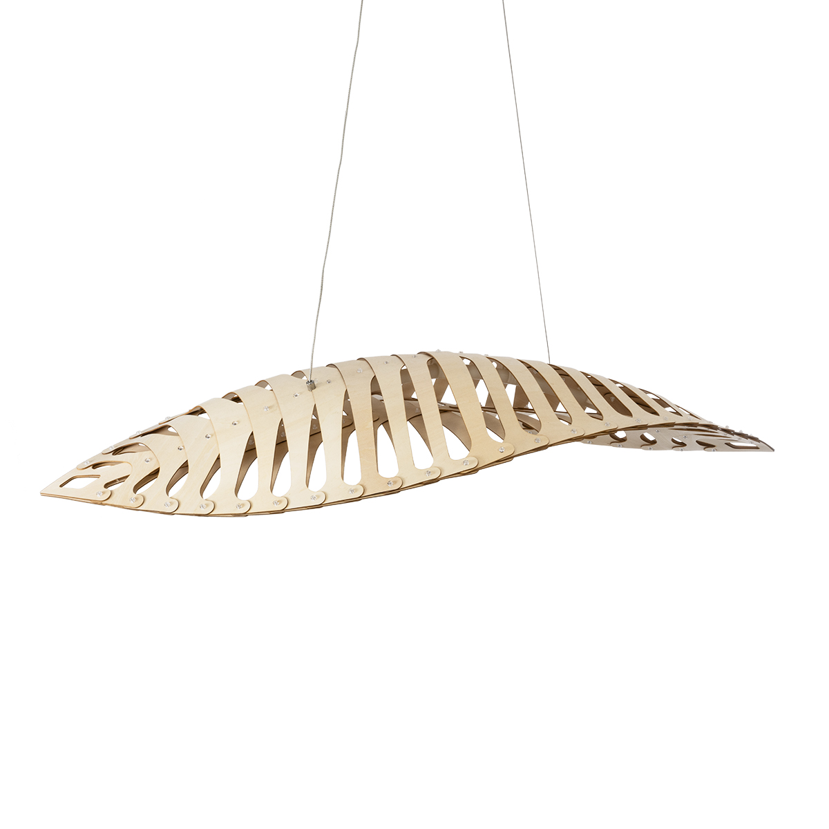 GloboStar® NANI 02285 Μοντέρνο Κρεμαστό Φωτιστικό Πλέγμα LED -W -lm -° AC 220-240V IP20 Φυσικό Λευκό 4500K Μπεζ Ξύλο - Μ48 x Π48 x Υ18cm - 2 Xρόνια Εγγύηση