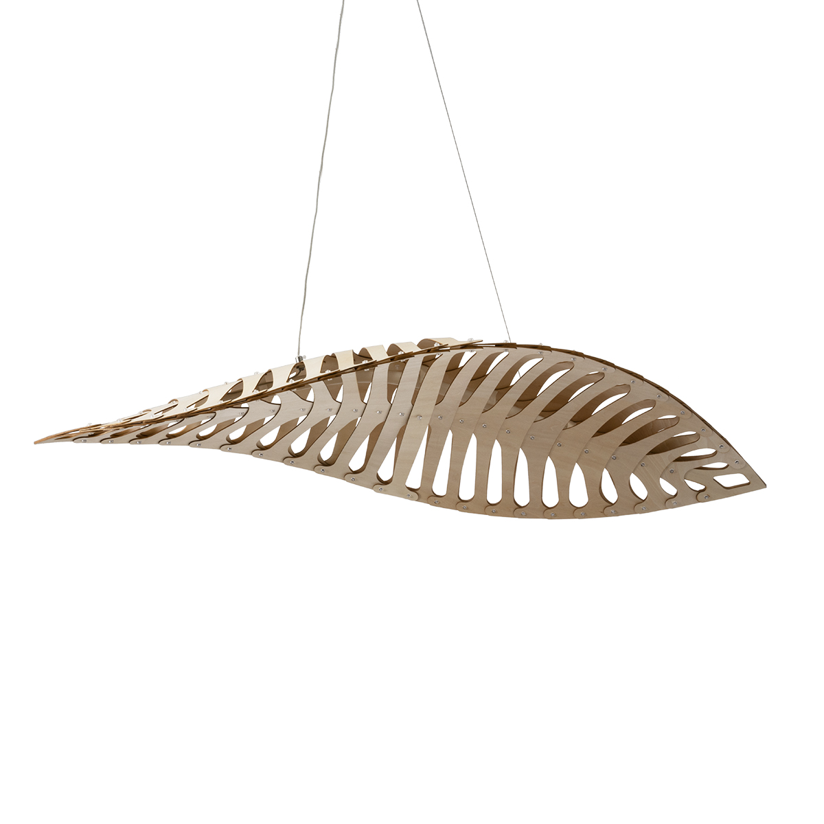 GloboStar® NANI 02285 Μοντέρνο Κρεμαστό Φωτιστικό Πλέγμα LED -W -lm -° AC 220-240V IP20 Φυσικό Λευκό 4500K Μπεζ Ξύλο - Μ48 x Π48 x Υ18cm - 2 Xρόνια Εγγύηση