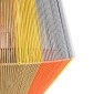 GloboStar® SALERNO 02289 Boho Κρεμαστό Φωτιστικό Πλέγμα Μονόφωτο 1 x E27 IP20 Πολύχρωμο Σχοινί - Μ50 x Π50 x Υ50cm