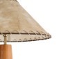 GloboStar® MASPALOMAS 02292 Boho Επιδαπέδιο Φωτιστικό Μονόφωτο 1 x E27 IP20 Καφέ Ξύλο με Μπεζ Ύφασμα - Μ55 x Π55 x Υ145cm