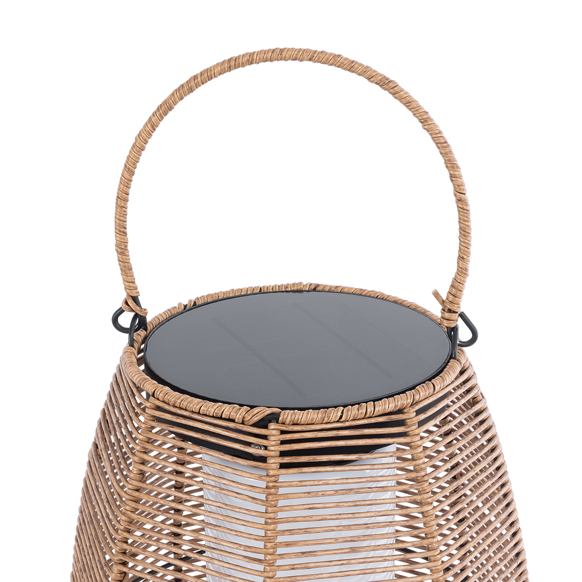 GloboStar® HESPELER 02305 Boho Αυτόνομο Ηλιακό Κρεμαστό/Επιτραπέζιο Φωτιστικό Φαναράκι LED SMD 5W 200lm - Φ25 x Υ45cm - με Ενσωματωμένη Μπαταρία 600mAh - Φωτοβολταϊκό Πάνελ και Αισθητήρα Ημέρας-Νύχτας με Ασύρματο Χειριστήριο IR Μπεζ Μπαμπού Αδιάβροχο IP65