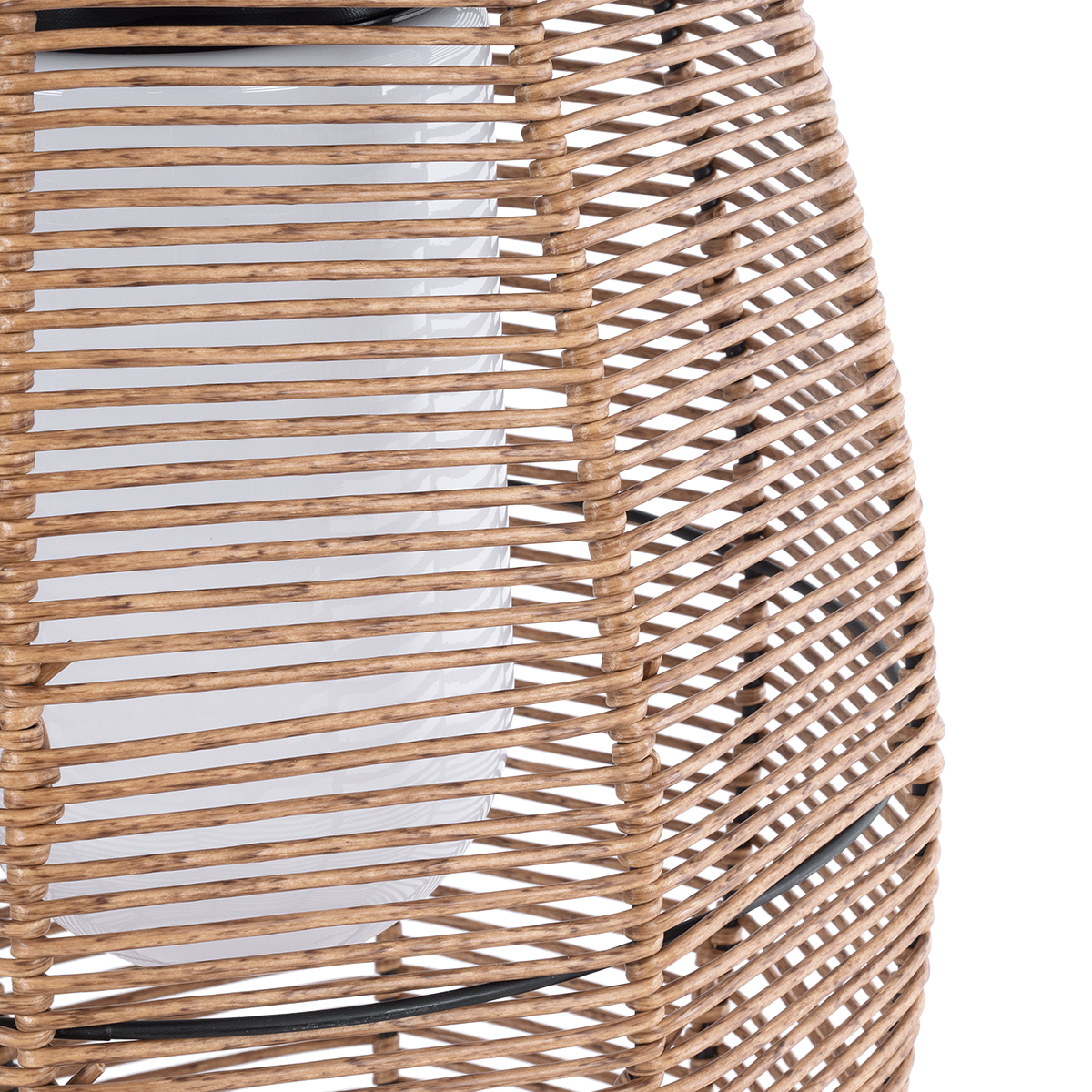 GloboStar® HESPELER 02305 Boho Αυτόνομο Ηλιακό Κρεμαστό/Επιτραπέζιο Φωτιστικό Φαναράκι LED SMD 5W 200lm - Φ25 x Υ45cm - με Ενσωματωμένη Μπαταρία 600mAh - Φωτοβολταϊκό Πάνελ και Αισθητήρα Ημέρας-Νύχτας με Ασύρματο Χειριστήριο IR Μπεζ Μπαμπού Αδιάβροχο IP65