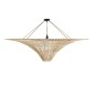 GloboStar® PALERMO 02309 Boho Φωτιστικό Οροφής Πλέγμα Μονόφωτο 1 x E27 IP20 Μπεζ Ξύλο - Μ150 x Π150 x Υ78cm