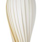 GloboStar® PRAIA 02317 Μοντέρνο Κρεμαστό Φωτιστικό Πλέγμα Δίφωτο 2 x E27 IP20 Μπεζ & Λευκό Ξύλο - Μ25 x Π25 x Υ145cm