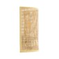 GloboStar® SAOTOME 02321 Boho Επιτοίχιο Φωτιστικό Απλίκα Μονόφωτο 1 x E27 IP20 Μπεζ Ξύλο - Μ20 x Π10 x Υ25cm