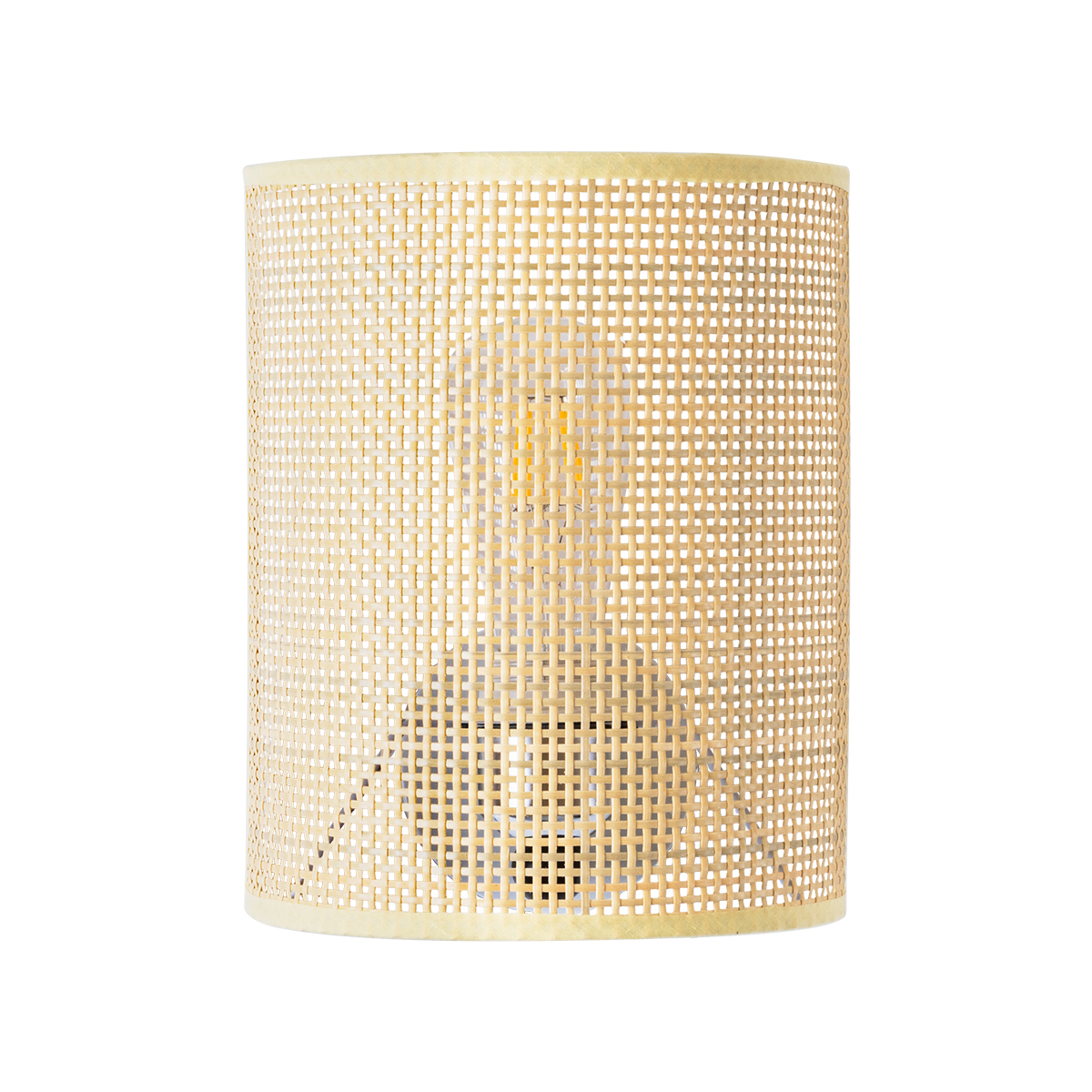 GloboStar® SAOTOME 02321 Boho Επιτοίχιο Φωτιστικό Απλίκα Μονόφωτο 1 x E27 IP20 Μπεζ Ξύλο - Μ20 x Π10 x Υ25cm