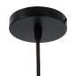 GloboStar® MALABO 02328 Boho Κρεμαστό Φωτιστικό Πλέγμα Μονόφωτο 1 x E27 IP20 Καφέ Ξύλο - Μ60 x Π60 x Υ31cm