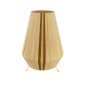 GloboStar® SALERNO 02331 Boho Επιδαπέδιο Φωτιστικό Μονόφωτο 1 x E27 IP20 Μπεζ, Καφε & Κίτρινο Νήμα - Μ50 x Π50 x Υ70cm