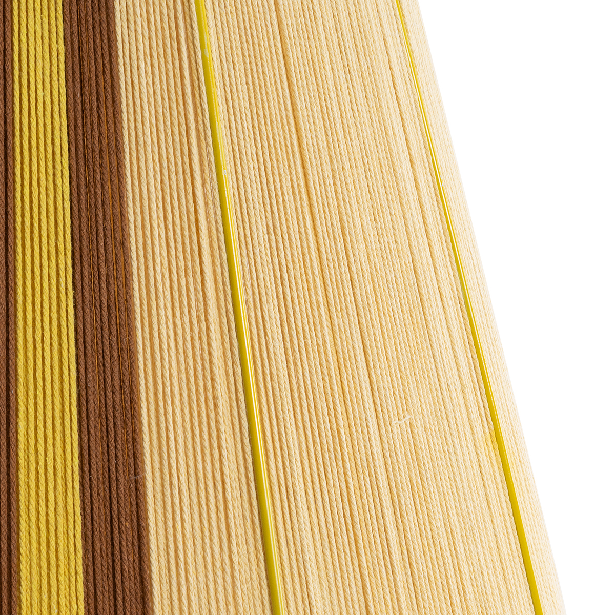 GloboStar® SALERNO 02331 Boho Επιδαπέδιο Φωτιστικό Μονόφωτο 1 x E27 IP20 Μπεζ, Καφε & Κίτρινο Νήμα - Μ50 x Π50 x Υ70cm