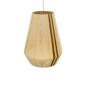 GloboStar® SALERNO 02334 Boho Κρεμαστό Φωτιστικό Πλέγμα Μονόφωτο 1 x E27 IP20 Μπεζ, Καφέ & Κίτρινο Σχοινί - Μ50 x Π50 x Υ60cm