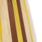 GloboStar® SALERNO 02334 Boho Κρεμαστό Φωτιστικό Πλέγμα Μονόφωτο 1 x E27 IP20 Μπεζ, Καφέ & Κίτρινο Σχοινί - Μ50 x Π50 x Υ60cm