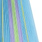 GloboStar® SALERNO 02336 Boho Κρεμαστό Φωτιστικό Πλέγμα Μονόφωτο 1 x E27 IP20 Πολύχρωμο Σχοινί - Μ50 x Π50 x Υ60cm