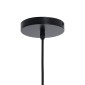 GloboStar® SALERNO 02337 Boho Κρεμαστό Φωτιστικό Πλέγμα Μονόφωτο 1 x E27 IP20 Πολύχρωμο Σχοινί - Μ50 x Π50 x Υ60cm