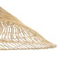 GloboStar® KAIA 02347 Boho Κρεμαστό Φωτιστικό Καμπάνα Μονόφωτο 1 x E27 IP20 Μπεζ Ξύλο - Μ80 x Π80 x Υ26cm