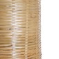 GloboStar® WAIKIKI 02349 Boho Κρεμαστό Φωτιστικό Πλέγμα Μονόφωτο 1 x E27 IP20 Μπεζ Ξύλο - Μ20 x Π20 x Υ80cm
