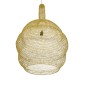 GloboStar® KENTUCKY 02357 Vintage Κρεμαστό Φωτιστικό Πλέγμα Μονόφωτο 1 x E27 IP20 Χρυσό Μέταλλο - Μ60 x Π60 x Υ90cm