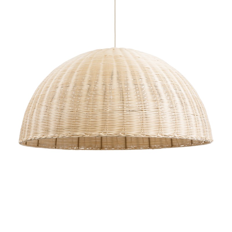 GLOBOSTAR® MONTANA 02379 Boho Κρεμαστό Φωτιστικό Οροφής με Ντουί 1 x E27 AC 220-240V IP20 - Μπεζ - Μ80 x Π80 x Υ40cm