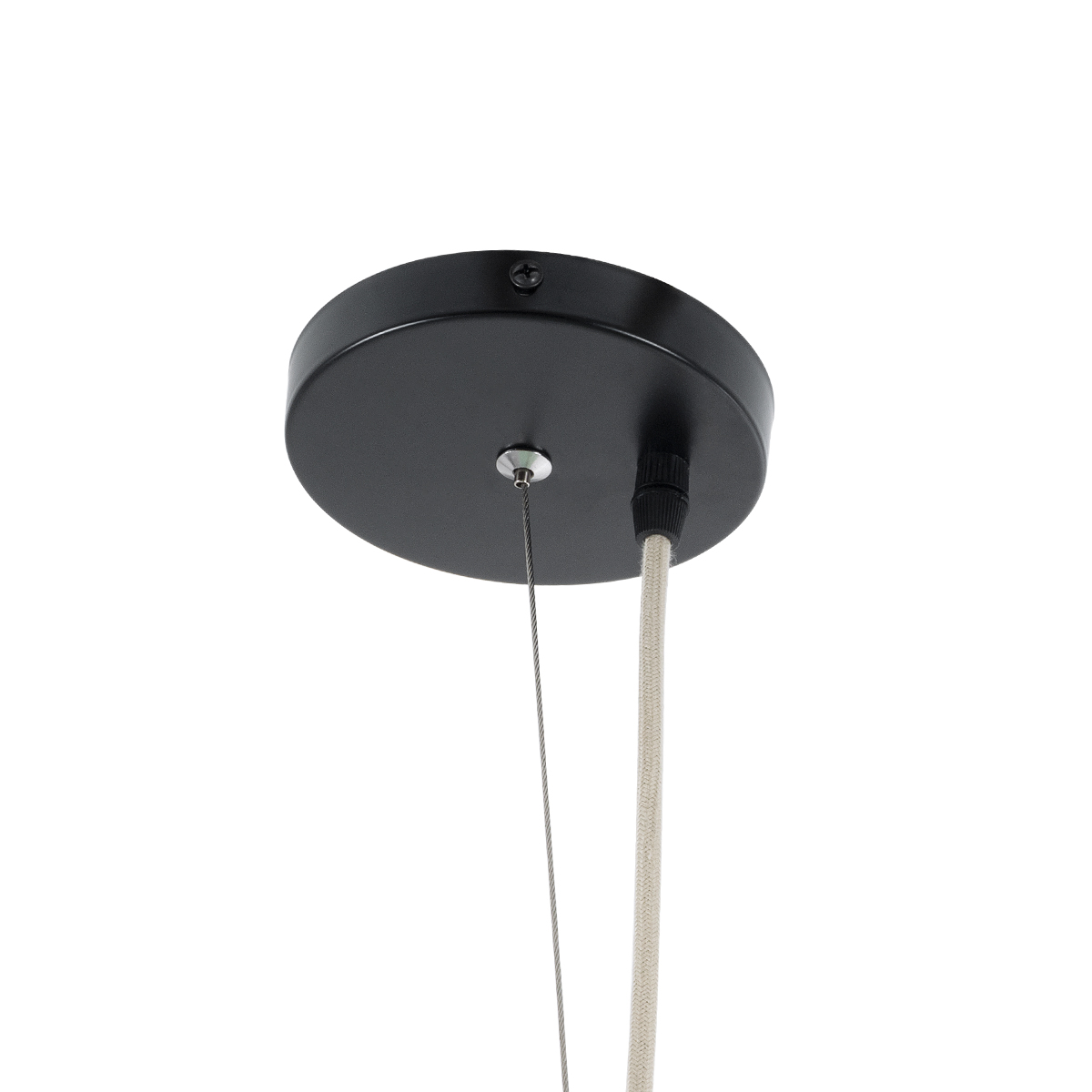 GloboStar® MONTANA 02380 Boho Κρεμαστό Φωτιστικό Καμπάνα Μονόφωτο 1 x E27 IP20 Μπεζ Ξύλο - Μ120 x Π120 x Υ60cm