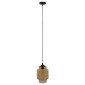 GloboStar® ASPEN 10001078 Vintage Κρεμαστό Φωτιστικό Ανάρτηση Μονόφωτο 1 x E27 IP20 Μελί Γυαλί - Μ18 x Π18 x Υ30cm