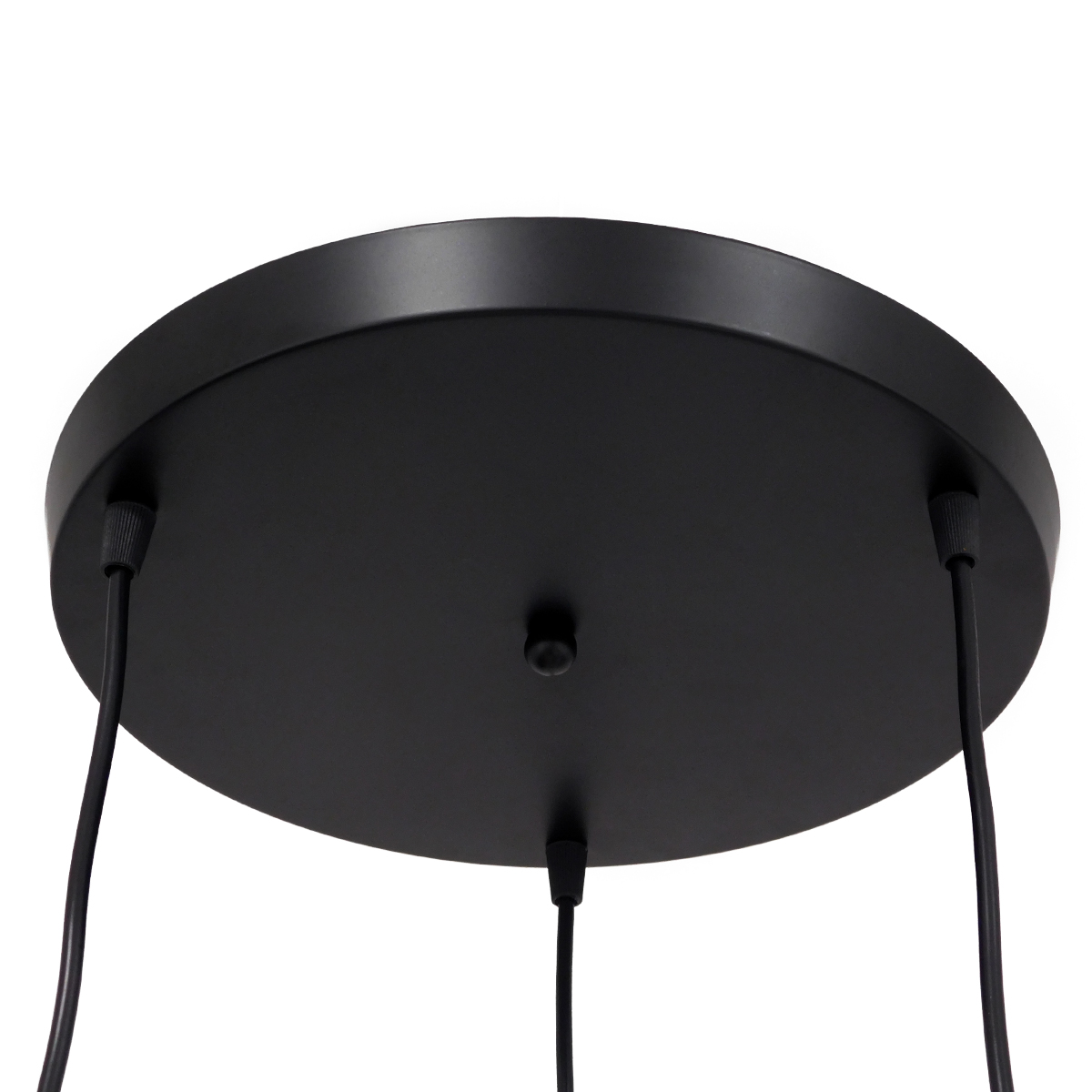 GloboStar® FIGURE 10001655 Παιδικό Κρεμαστό Φωτιστικό Φιγούρα Τρίφωτο 3 x E27 IP20 Μαύρο Μέταλλο - Μ45 x Π45 x Υ40cm