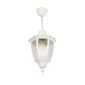 GloboStar® ENGLAND 202-0014 Vintage Κρεμαστό Φωτιστικό Φαναράκι Μονόφωτο 1 x E27 IP44 Λευκό Πλαστικό - Μ20 x Π20 x Υ55cm