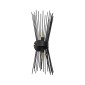 GloboStar® HORN 203-0043 Vintage Επιτοίχιο Φωτιστικό Απλίκα Δίφωτο 2 x E27 IP20 Μαύρο Μέταλλο - Μ17 x Π20 x Υ45cm