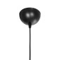 GloboStar® CONEY 203-0070 Μοντέρνο Κρεμαστό Φωτιστικό Καπέλο Μονόφωτο 1 x E27 IP20 Γκρι Διάτρητο  Ύφασμα - Μ26 x Π26 x Υ93cm