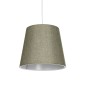 GloboStar® CONEY 203-0074 Μοντέρνο Κρεμαστό Φωτιστικό Καπέλο Μονόφωτο 1 x E27 IP20 Πράσινο Ύφασμα - Μ26 x Π26 x Υ93cm