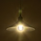 GloboStar® FERRO 203-0084 Μοντέρνο Κρεμαστό Φωτιστικό Καμπάνα Μονόφωτο 1 x E27 IP20 Μαύρο Πλαστικό - Μ30 x Π30 x Υ90cm