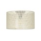 GloboStar® CILIO 203-0155 Μοντέρνο Φωτιστικό Οροφής Καπέλο Μονόφωτο 1 x E27 IP20 Λευκό Διάτρητο Ύφασμα - Μ38 x Π38 x Υ21cm