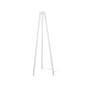 GloboStar® TRIPOD 203-0259 Μοντέρνο Επιδαπέδιο Φωτιστικό Μονόφωτο 1 x E27 IP20 Λευκό Ξύλο - Μ38 x Π38 x Υ120cm