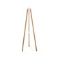 GloboStar® TRIPOD 203-0260 Μοντέρνο Επιδαπέδιο Φωτιστικό Μονόφωτο 1 x E27 IP20 Μπέζ Ξύλο - Μ38 x Π38 x Υ120cm
