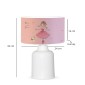 GloboStar® BALLERINA 204-0029 Παιδικό Eπιτραπέζιο Φωτιστικό Φιγούρα Μονόφωτο 1 x E27 IP20 Ροζ Ύφασμα - Μ24 x Π24 x Υ32cm