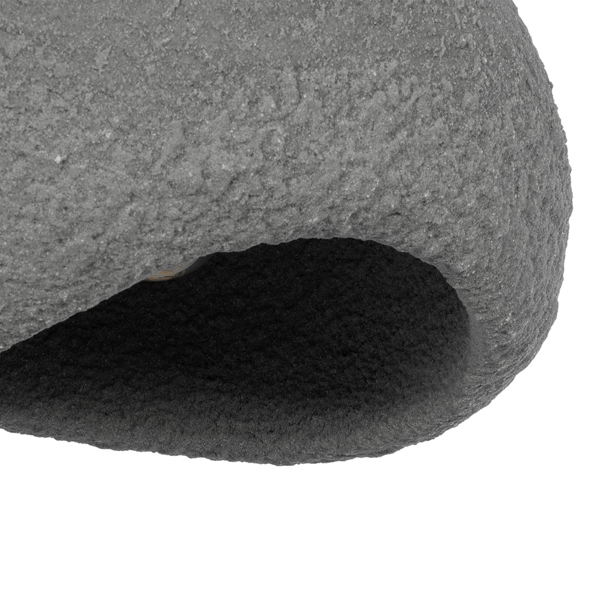 GloboStar® STONE 204-0122 Μοντέρνο Κρεμαστό Φωτιστικό Καμπάνα Μονόφωτο 1 x E27 IP20 Γκρι Σκoύρο Πολυστερίνη με Ρητίνη - Μ35 x Π31 x Υ26cm