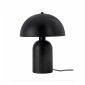 GloboStar® GASCO 204-0146 Μοντέρνο Eπιτραπέζιο Φωτιστικό Μονόφωτο 1 x E27 IP20 Μαύρο Μέταλλο - Μ25 x Π25 x Υ35cm
