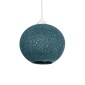 GLOBOSTAR® SOLEI 205-0012 Boho Κρεμαστό Φωτιστικό Οροφής με Ντουί 1 x E27 AC 220-240V IP20 - Τιρκουάζ - M20 x Π20 x Υ25cm