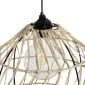 GLOBOSTAR® NETI 205-0025 Boho Κρεμαστό Φωτιστικό Οροφής με Ντουί 1 x E27 AC 220-240V IP20 - Μπεζ - M35 x Π35 x Υ63cm