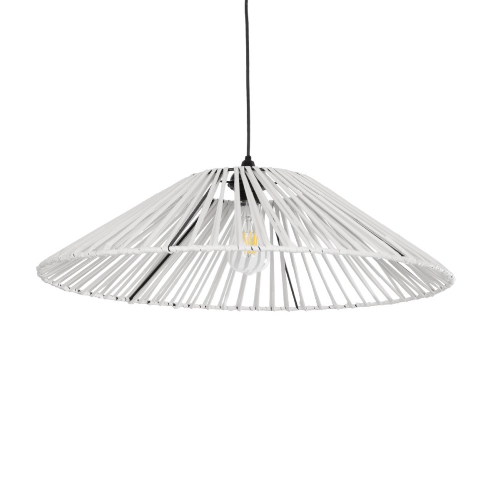 GLOBOSTAR® JAPAN 205-0053 Boho Κρεμαστό Φωτιστικό Οροφής με Ντουί 1 x E27 AC 220-240V IP20 - Λευκό - M60 x Π60 x Υ20cm