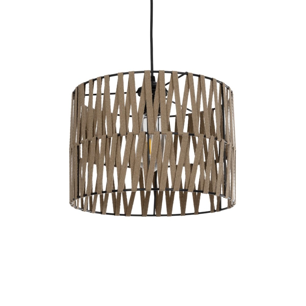 GLOBOSTAR® MARS 205-0054 Boho Κρεμαστό Φωτιστικό Οροφής με Ντουί 1 x E27 AC 220-240V IP20 - Μπεζ - M30 x Π30 x Υ24cm