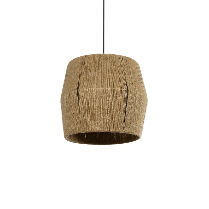 GLOBOSTAR® CONE 205-0057 Boho Κρεμαστό Φωτιστικό Οροφής με Ντουί 1 x E27 AC 220-240V IP20 - Μπεζ - M38 x Π38 x Υ34cm