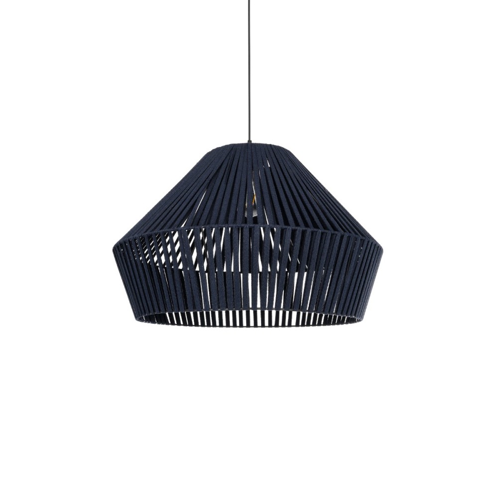 GLOBOSTAR® NUI 205-0072 Boho Κρεμαστό Φωτιστικό Οροφής με Ντουί 1 x E27 AC 220-240V IP20 - Μπλε - M60 x Π60 x Υ41cm