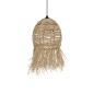 GLOBOSTAR® ROKA 205-0076 Boho Κρεμαστό Φωτιστικό Οροφής με Ντουί 1 x E27 AC 220-240V IP20 - Μπεζ - M25 x Π25 x Υ45cm