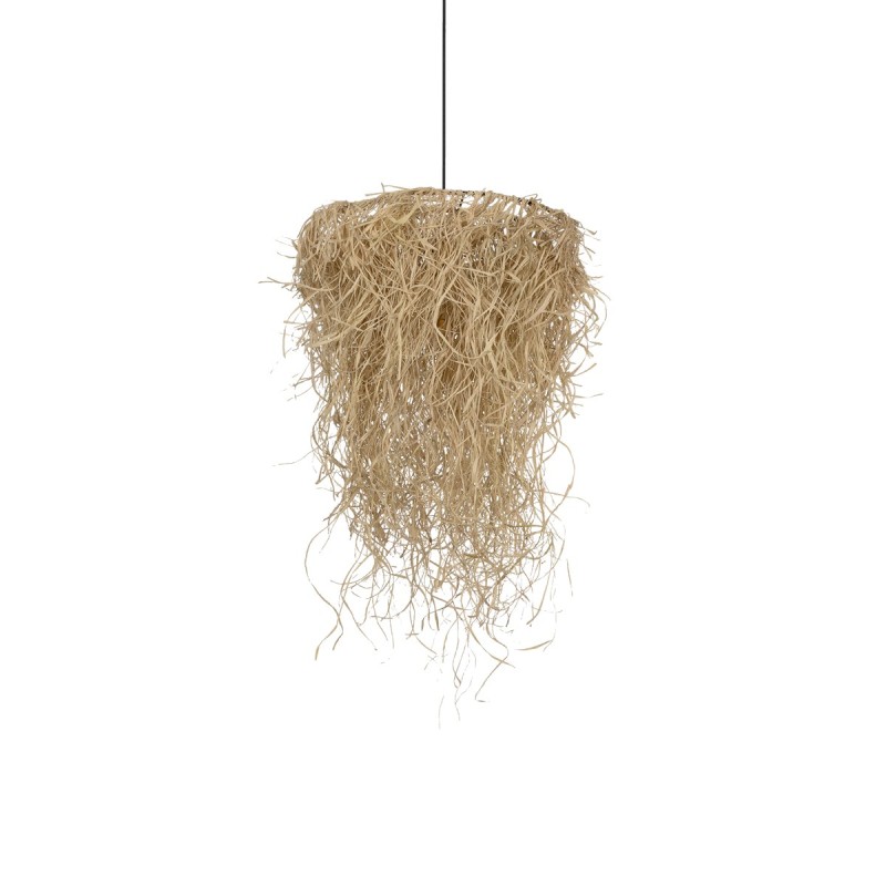 GLOBOSTAR® LIETUS 205-0079 Boho Κρεμαστό Φωτιστικό Οροφής με Ντουί 1 x E27 AC 220-240V IP20 - Μπεζ - M45 x Π45 x Υ50cm
