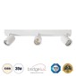 GloboStar® LEONARDO 60349 Μοντέρνο Φωτιστικό Οροφής Ράγα με Κινούμενα Σποτ LED Spot Downlight 30W 3600lm 60° AC 220-240V IP20 Μ52 x Π7 x Υ11.8cm - Λευκό - Φυσικό Λευκό 4500K - Bridgelux COB - 5 Years Warranty