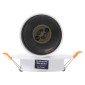 GloboStar® LEO 60351 Χωνευτό Κινούμενο Στρόγγυλο Φωτιστικό Σποτ Αλουμινίου με Ντουί GU10 AC 220-240V IP20 Φ6 x Υ17cm - Λευκό - 5 Years Warranty