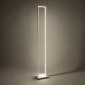 GloboStar® CORNELIE 60464 Επιδαπέδιο Φωτιστικό LED CCT 24W 2640lm 200° AC 220-240V - Εναλλαγή Φωτισμού μέσω Διακόπτη On/Off All In One Ψυχρό 6000k+Φυσικό 4500k+Θερμό 2700k Μ26 x Π16 x Υ153cm - Λευκό - 3 Χρόνια Εγγύηση