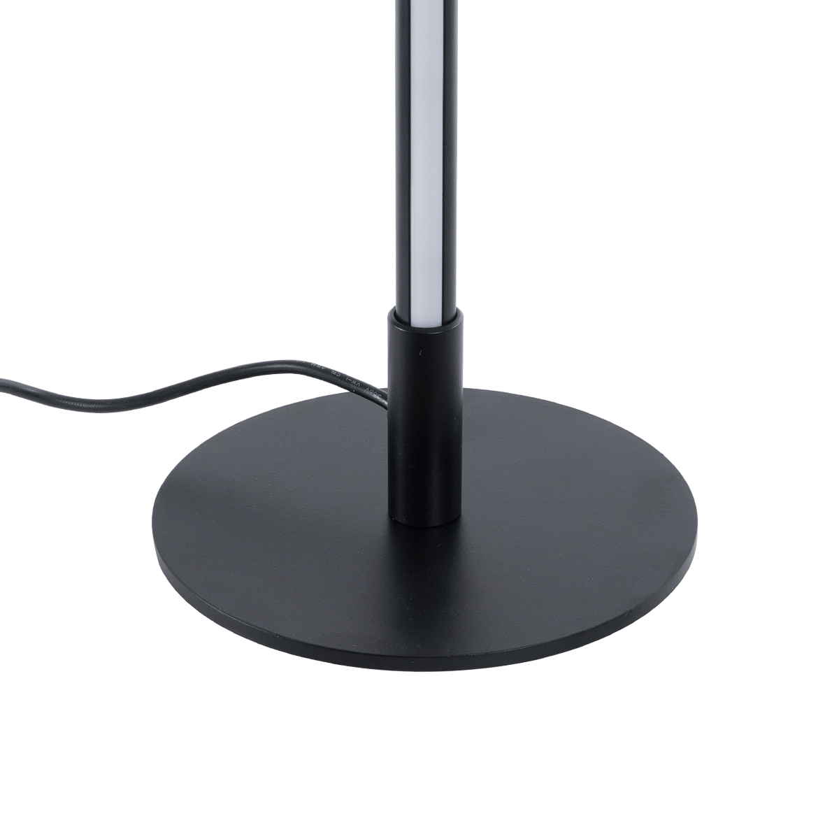 GloboStar® DALUMA 60467 Επιτραπέζιο Φωτιστικό LED CCT 8W 880lm 200° AC 220-240V - Εναλλαγή Φωτισμού μέσω On/Off All In One Ψυχρό 6000k+Φυσικό 4500k+Θερμό 2700k Μ15 x Π15 x Υ46cm - Mαύρο - 3 Χρόνια Εγγύηση
