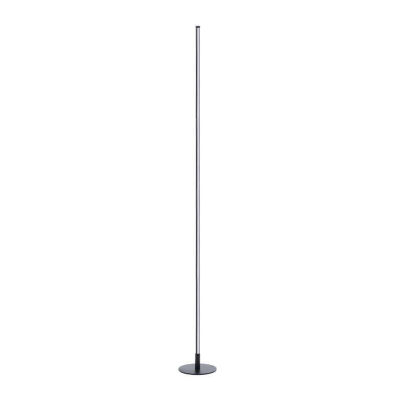 GloboStar® DALUMA 60470 Μοντέρνο Επιδαπέδιο Φωτιστικό LED 24W 2640lm 200° AC 220-240V IP20 Ρυθμιζόμενο Λευκό CCT με Διακόπτη On/Off από 2700K έως 6000K - Μαύρο - Μ18 x Π18 x Υ160cm - 3 Χρόνια Εγγύηση