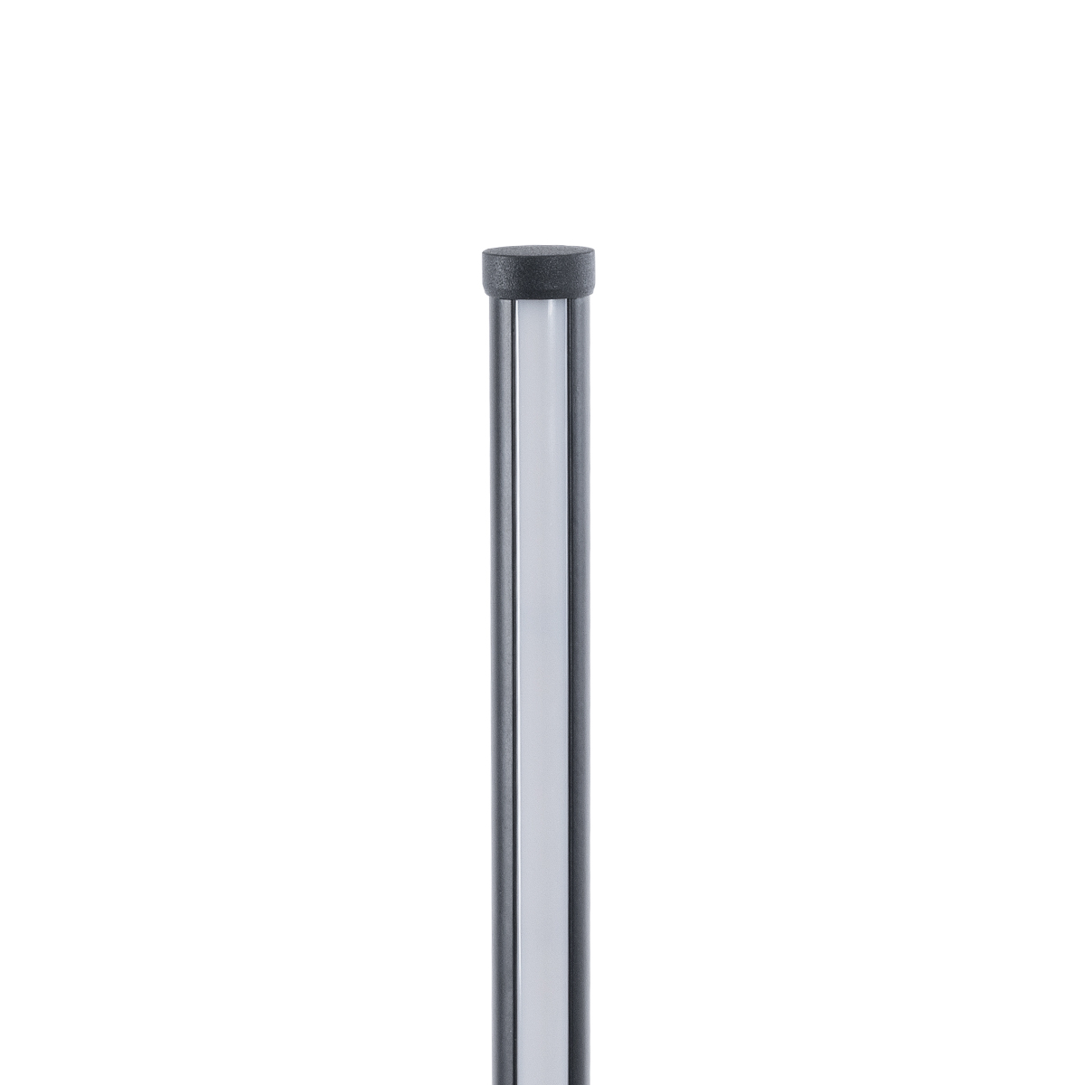 GloboStar® DALUMA 60470 Επιδαπέδιο Φωτιστικό LED CCT 24W 2640lm 200° AC 220-240V - Εναλλαγή Φωτισμού μέσω On/Off All In One Ψυχρό 6000k+Φυσικό 4500k+Θερμό 2700k Μ18 x Π18 x Υ160cm - Μαύρο - 3 Χρόνια Εγγύηση