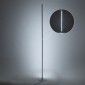 GloboStar® DALUMA 60471 Επιδαπέδιο Φωτιστικό LED CCT 24W 2640lm 200° AC 220-240V - Εναλλαγή Φωτισμού μέσω On/Off All In One Ψυχρό 6000k+Φυσικό 4500k+Θερμό 2700k Μ18 x Π18 x Υ160cm - Λευκό - 3 Χρόνια Εγγύηση